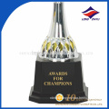 Hot sales cheap Custom Shaped Awards Acrylic with metals Awards Trophy
